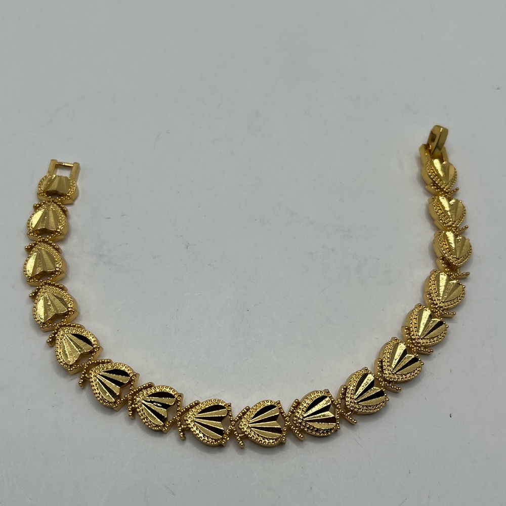 Gold plated Elegant Gold Leaf Bracelet for Women